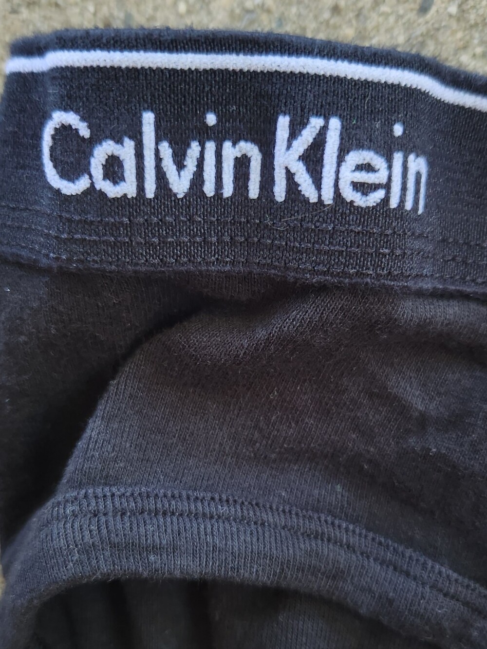 Men's Calvin Klein 100% Cotton Classic Fit Hip Brief Black Size Medium